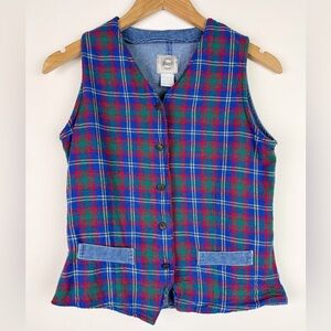 G.H. Bass Vintage Plaid Flannel Vest